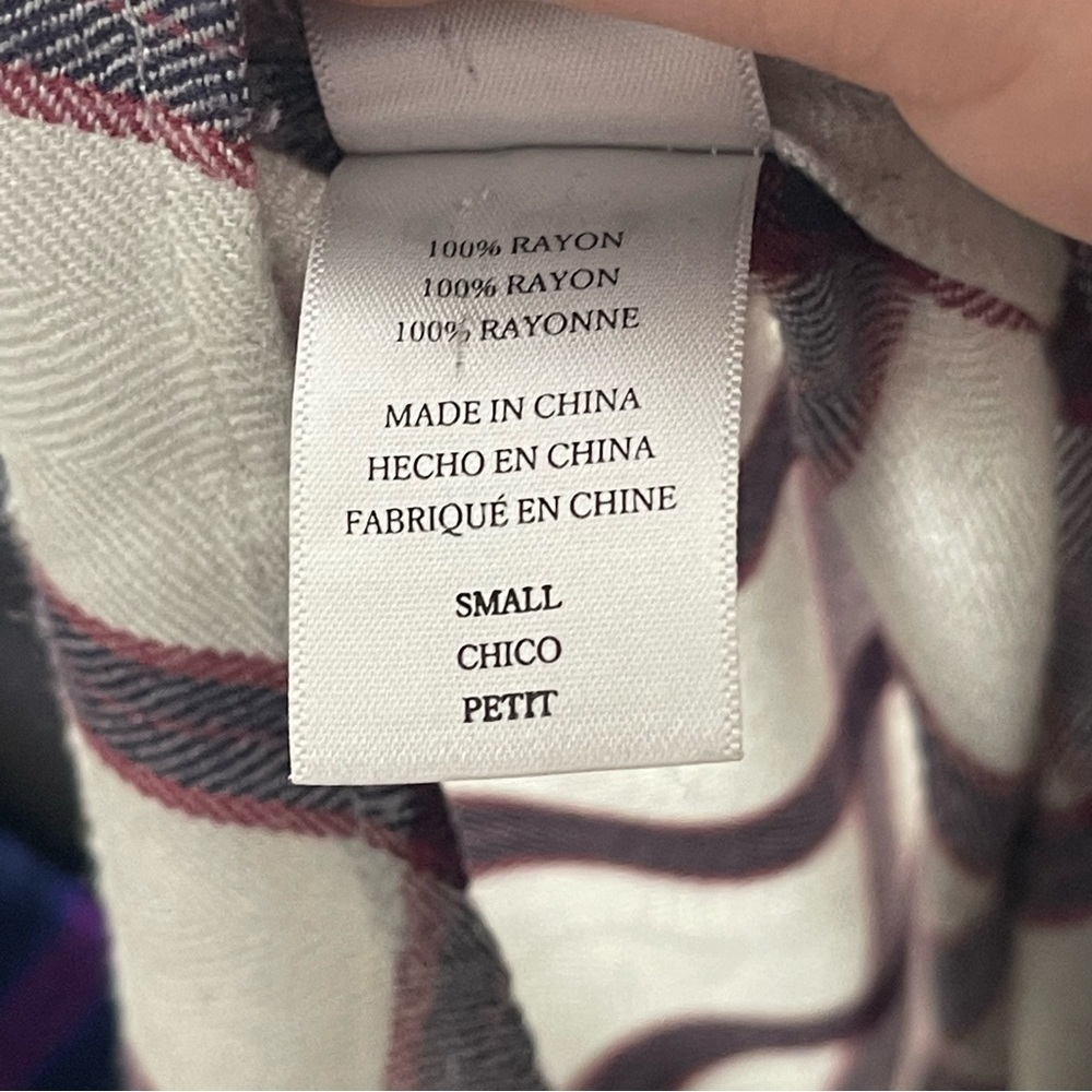 Rails Rails Hunter Plaid Shirt Size Small - image 8